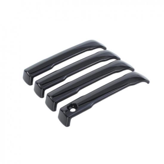 Bright black Front Door Handles Cover Trim For Toyota Tacoma 2024