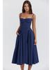 2024 French Retro Long Slip Dress - Court Style Dopamine Outfit