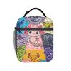 Cute Axolotl Lunch Bag Casual Lunch Box For Women Office Portable Insulated Cooler Bag Oxford Designer Thermal Tote Handbags