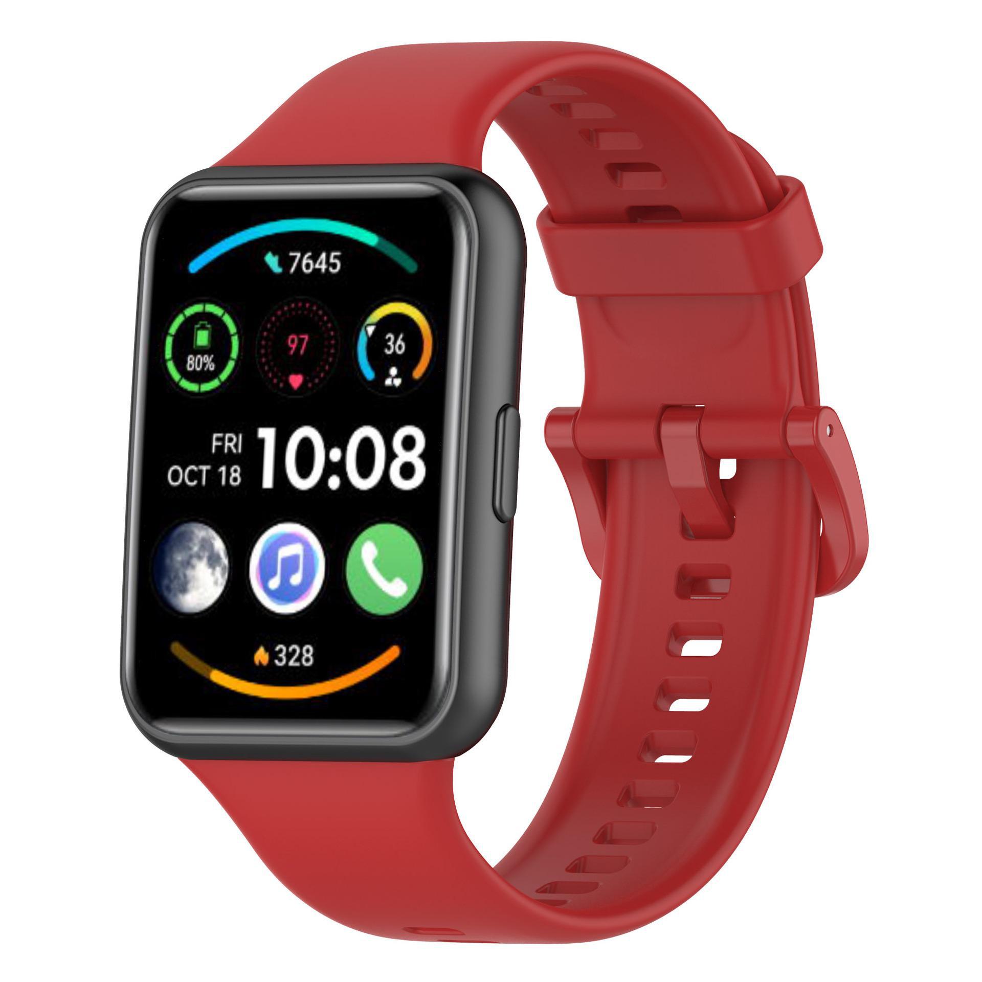 

Совместимый сменный ремешок для Huawei Watch Fit 2 fit2 watch strap красный