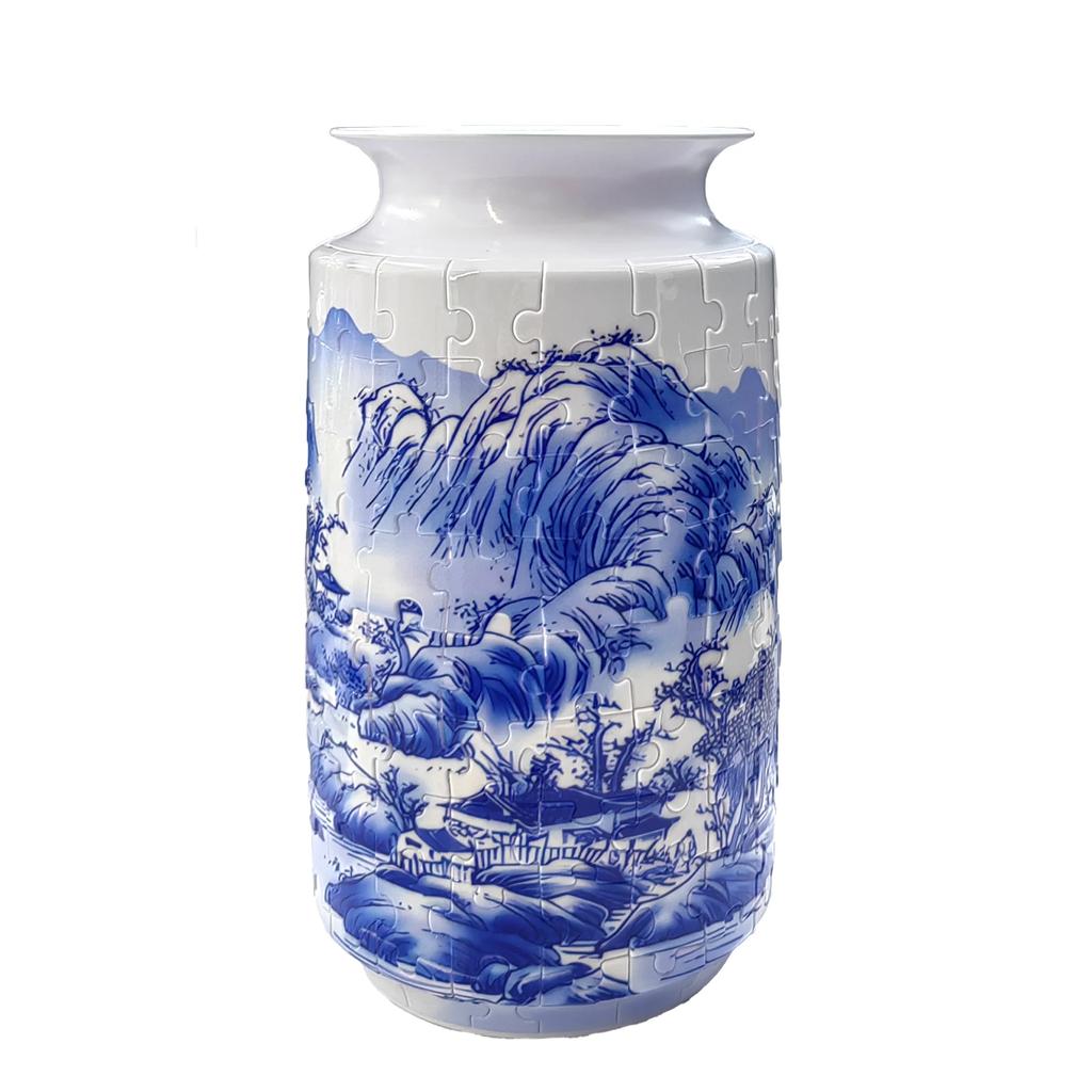 Non-Toxic 3D Flower Vase Puzzle Panda Porcelain Design Made Plastic Home Decoration And Flower Arrangement Housewarming Kids Toys Gifts