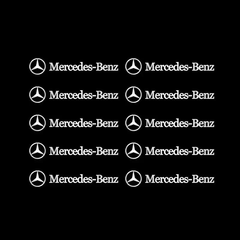 CRO1 4/10pcs Mini Metal emblem Car Stickers For Mercedes Benz AMG W212 W204 W211W168 W213 W205 W210 W124