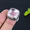 Pink Kunzite Gemstone 925 Sterling Silver Gift Jewelry Ring Size 7.5