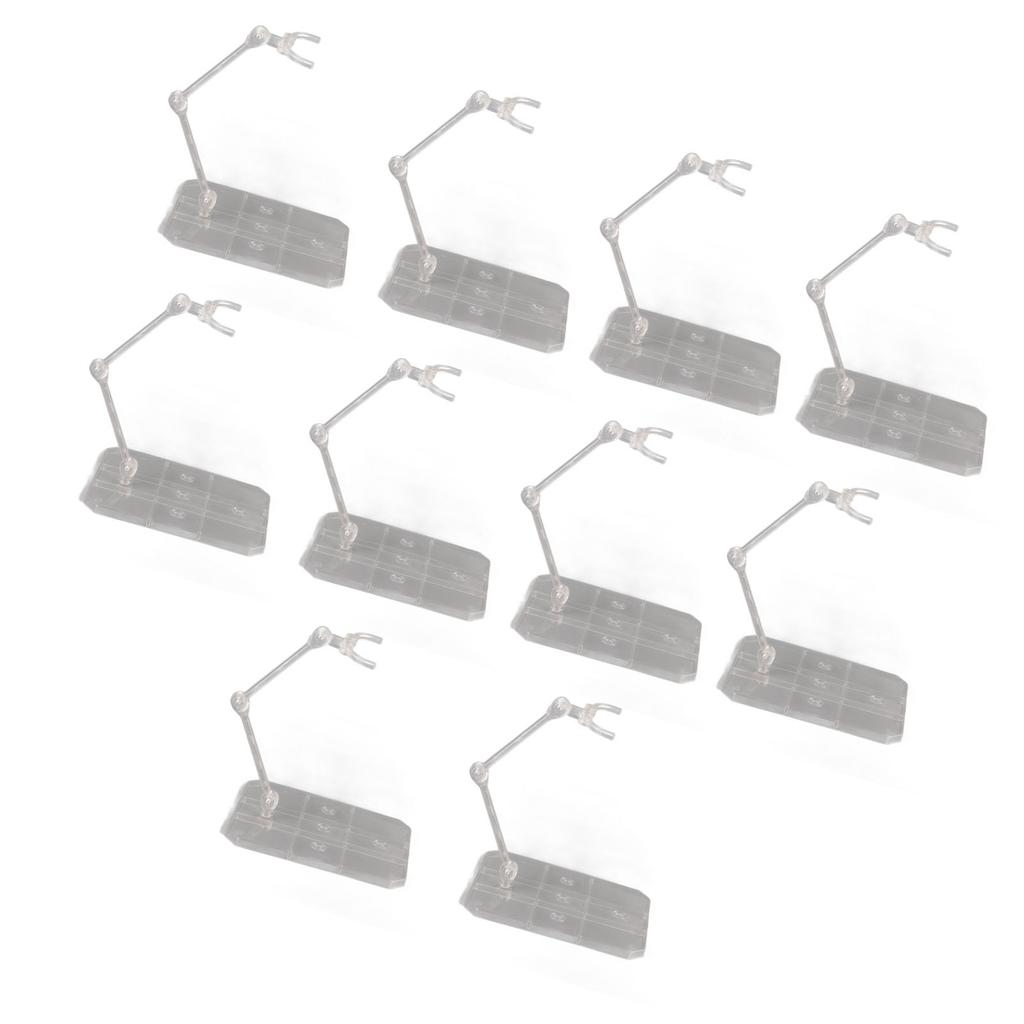 10 Sets Action Figure Stand Transparent Acrylic Anime Figure Display Stand Support Holder Base
