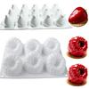 1 Stück Himbeer-Erdbeer-Form Silikon-Mousse-Form Schokoladenkuchen-Dekoration Fondant-Desserts Backformen für Bäckerei Zuhause