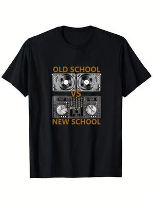 DJ Rétro Contre. T-shirt DJ tendance, T-shirt Haoshi sur le thème de la danse, Chemise décontractée et tendance à manches courtes pour homme - Été pour homme ...
