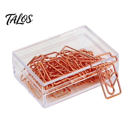 School Supplies for Organization 10PCS Rose Gold Metal Paper Clips, Decorative Cartoon Shape Cute Bookmarks Bookmarks, Creative Documents Organizers