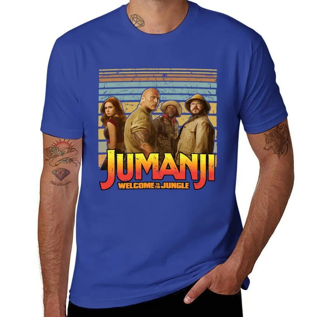 Jumanji T-Shirt Oversizeds for a Boy Anime Figures Vintage T Shirt Men