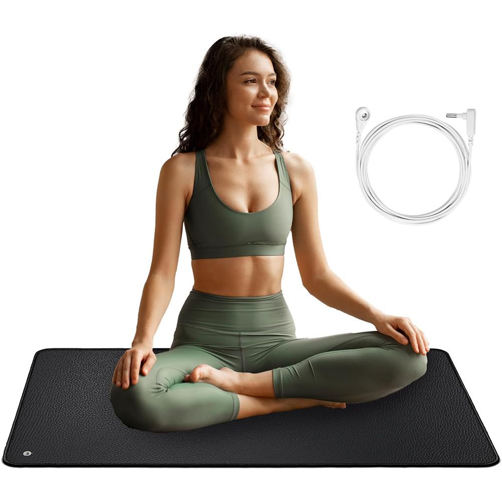 23.6"x35.4" Grounding Mat with Cord for Bed Yoga Pet Feet Pad, Comfort Mat Wellness Balance Relaxation Home Bedroom Daily Use