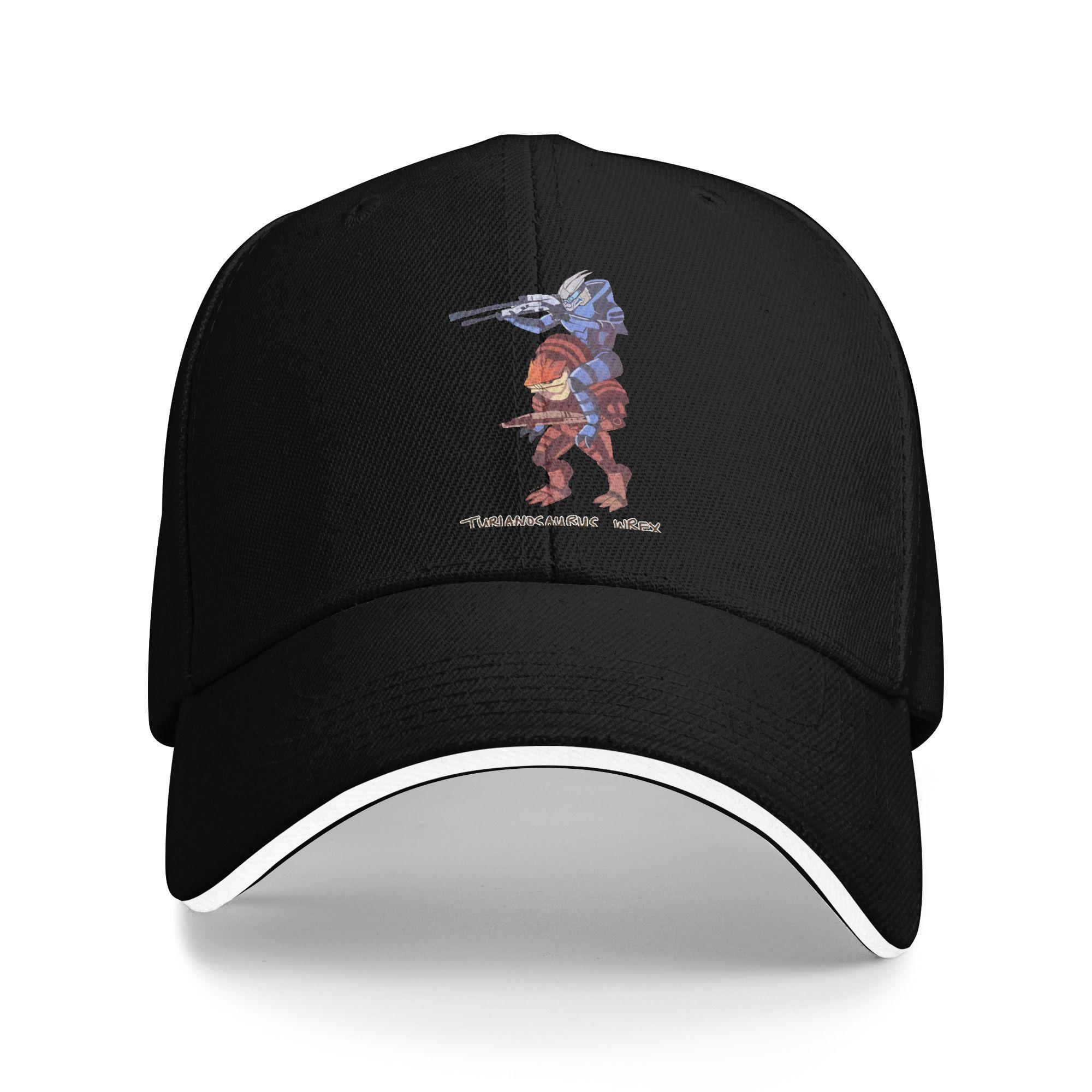 Transparent Mass Effect Christmas Design Baseball Cap Casual Mass Effect N Sandwich Hat Unisex Adjustable Caps Hat Travel Gift One Size
