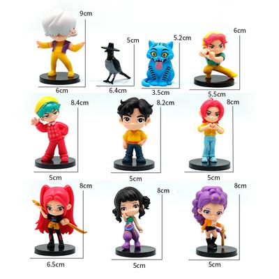 10 pcs/Set Kpop Demon Hunters Action Figure Toy Derpys Tiger Rumi Mira Zoey Sussy Figurine Doll For Christmas Gifts