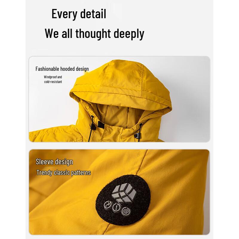 Mark Fairwhale Herren Kapuzen Baumwoll-Wattierte Jacke