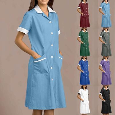 Women's Fashionable Pharmacr Uniform  Uniform Long And Short Sleeve Slim Fit Work Clothes