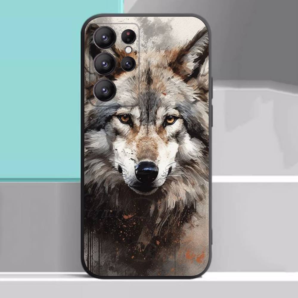 The Wolf Case For Samsung Galaxy Case S25 S23 S22 S21 S30 S20 S10 Ultra Plus FE TPU Soft Cover