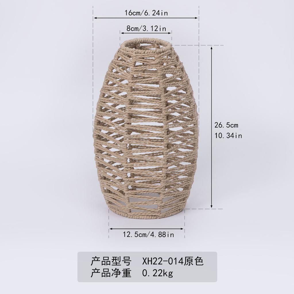 Papierseil-Kronleuchter Neuer chinesischer Imitation-Rattan-Lampenschirm B&B-Restaurant Hot-Pot-Shop Kreative DIY-Beleuchtung Web-Beleuchtung Dekoration