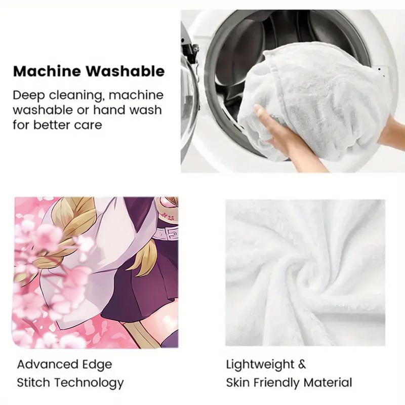 MITSURI 2D Flat Pattern Flannel Blanket High quality All Seasons Warmth and Comfort Perfect for Christmas Gifts.NMT0928118