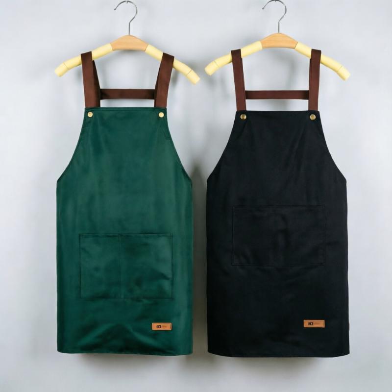 Kitchen Apron Waterproof Oil Proof Durable Unisex Work Apron for Home Cooking Restaurant BBQ Gift for Baking Enthusiasts