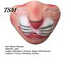 Home Celebration Accessories Latex Halloween Half Face Masque for Adults, Scary Horror Party Comfortable Cushion with Elastic Strap Cosplay, Carnival
