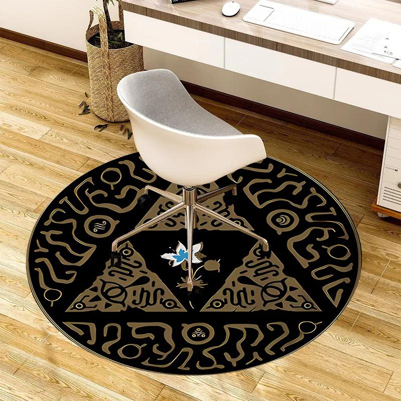 1pc Sailor Moon Characters Round carpet, Made of Polyester,Perfect for Decorating Office Chairs, Living Rooms fplt049