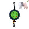 Uscător de rufe portabil retractabil de 10 m cu cleme cu cataramă, frânghie de rufe retractabilă rezistentă, baie, spălătorie, interior, exterior, camping, călătorie, haine