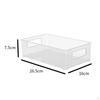 Bathroom Vanity Organizer Food Container 26.5cmx16cmx7.5cm/10.43inchx6.30inchx2.95inch Clear