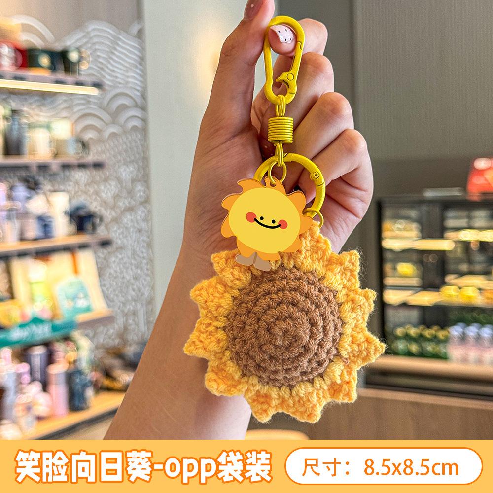 Sunflower Keychain Bag Charms Hanging Ornament for Backpack Bag Decorations Keyring Party Gift Graduation Gifts