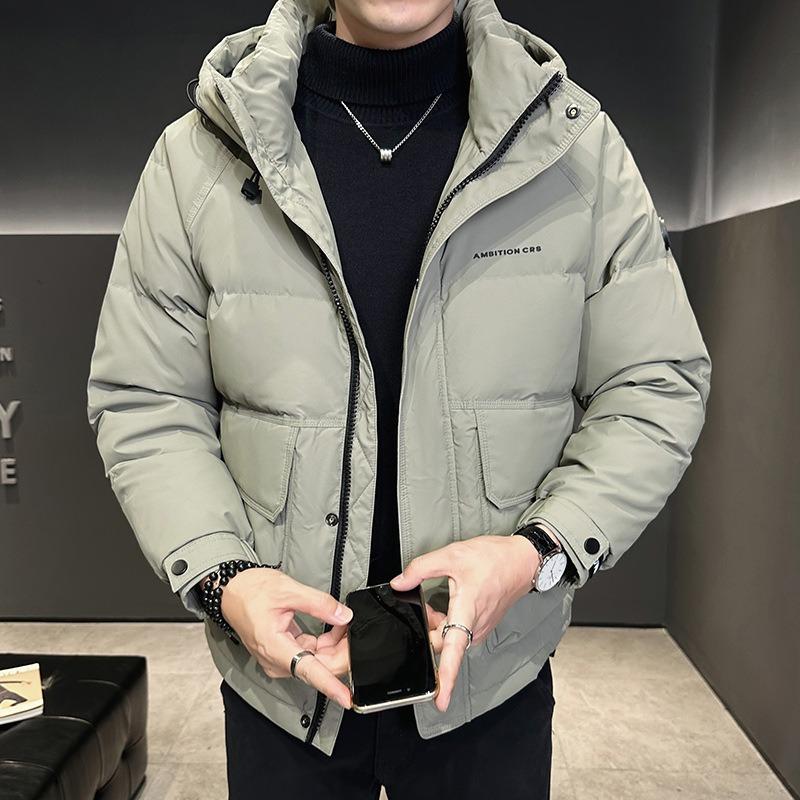 Outdoor Mountain Tide Brand Hooded Down Jacket Can Be Opened Twice To Keep Warm and Thickened Bread Jacket Men
