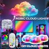 3D Cloud Light Strip DIY APP & Remote Control RGBIC LED Strip Lights Music Sync Dimmable Decorative Night Light Atmosphere Lamp