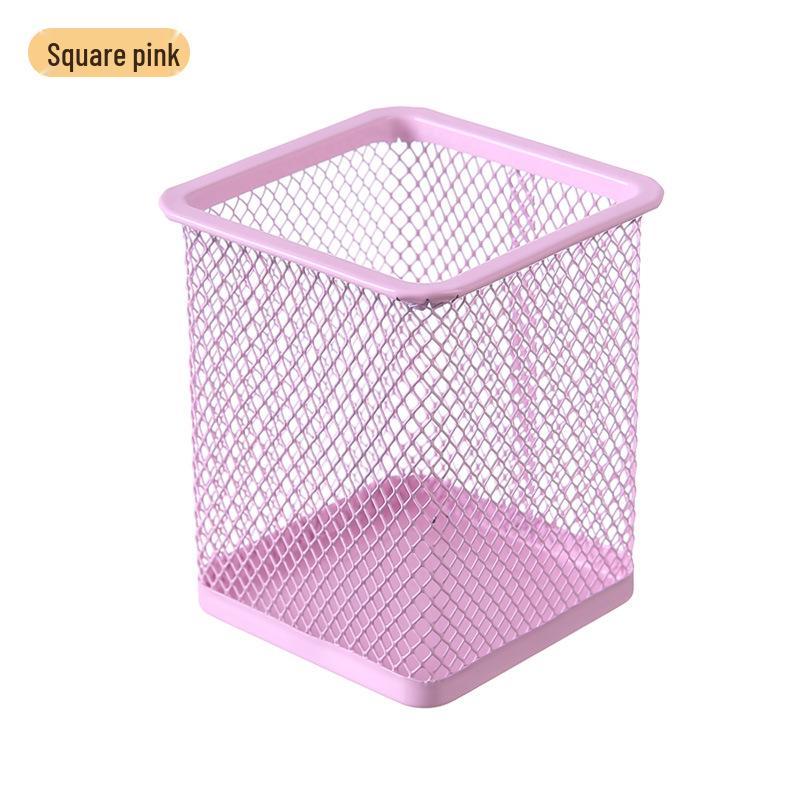 Multifunctional Metal Pen Holder – Stylish Iron Art Stationery Storage with High-End Appeal for Desk Organization