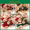 Adorable Couple de Poupées Ours en Peluche de Noël Vert Idéal Pour les Cadeaux de Noël !
