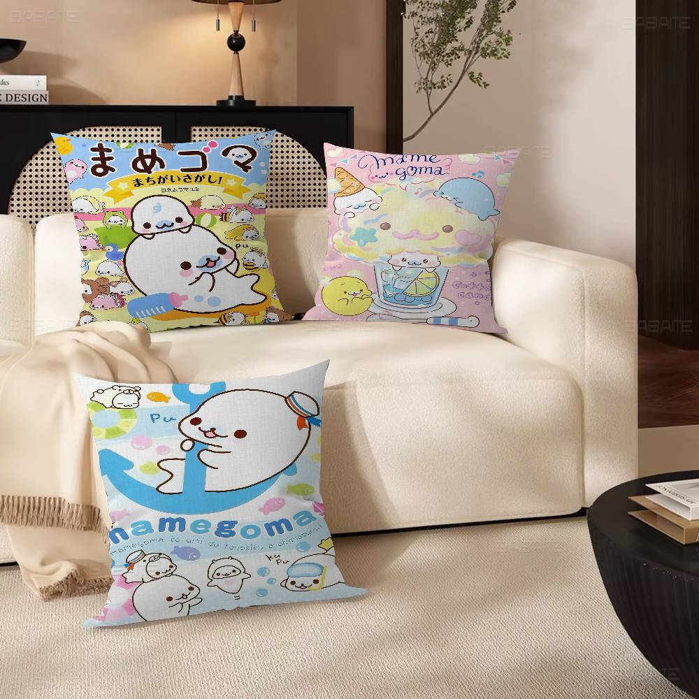 Kawaii Cartoon Mamegoma CUTE Cushion Cover Decorative Pillow Sofa Home Decor Case Pillow Cases