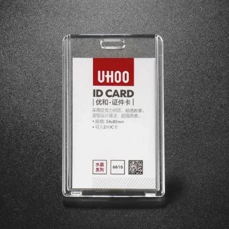 

Fashion Transparent Business Bank ID Card Holder Credit Card Holder Acrylic Work Card Badge Holder Student Bus Cards Case