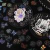 100-Sheet PET 3D Silver Foil Sticker Pack, Stereo Relief Effect & Self-Adhesive, for Journal DIY & Scrapbook Deco