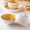 Creative Cartoon Flower Rabbit Ceramic Dishes Tableware Set Housewarming Household Salad Binaural Dishes Dish Combination