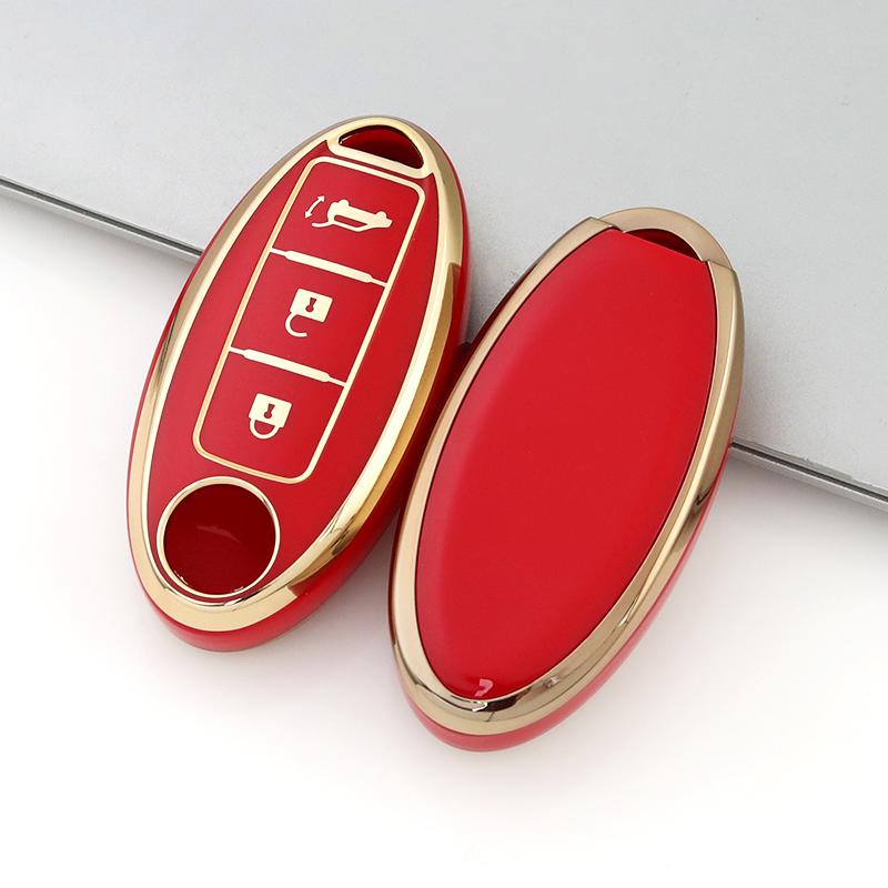 3 Buttons Keyless Shell Bag For Nissan Juke Leaf Micra K12 Note Patrol Qashqai J11 J10 Tiida Versa X-trail Xtrail T32 Soft Key Cover Case