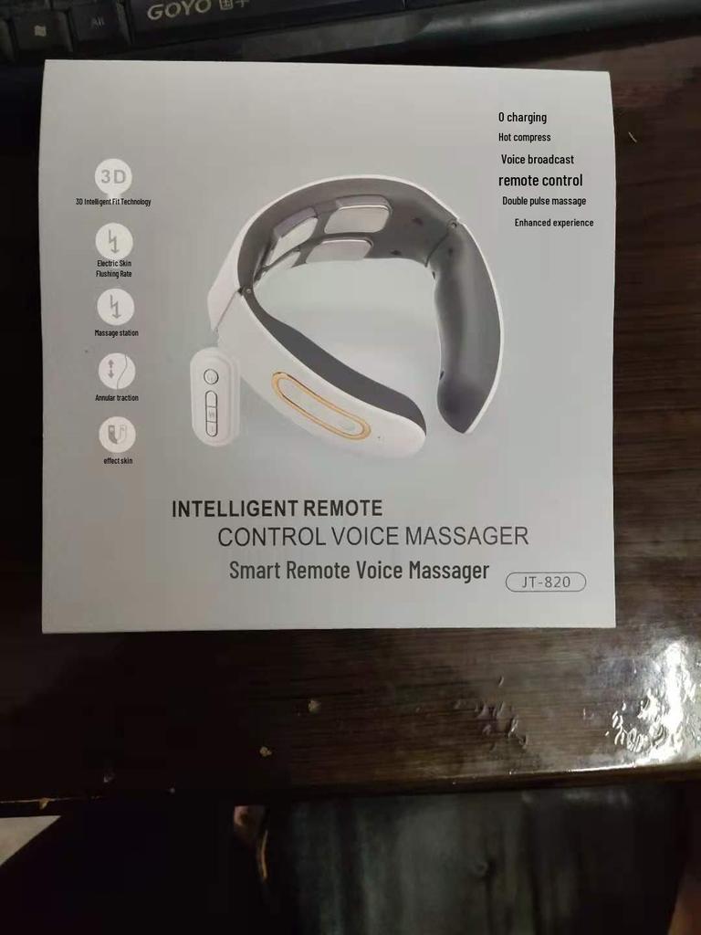Four-Head Smart Cervical Massager with Hot Compress and Voice Control