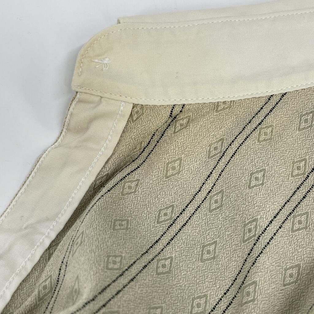 RRL Green Round-collar Cotton Clerical Shirt Tops M greenUsed