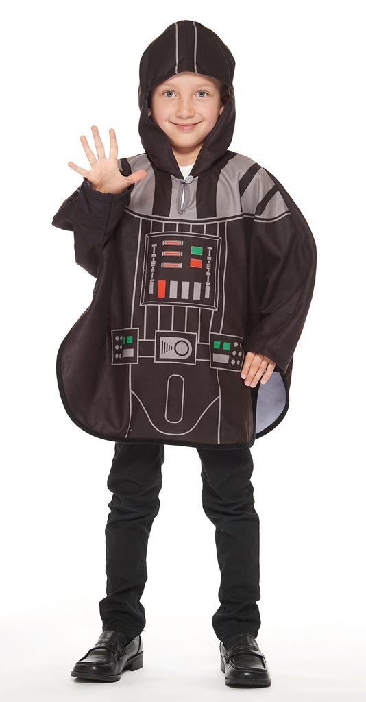 Star Wars Darth Vader Poncho Kids' Costume, Unisex, 56cm Length