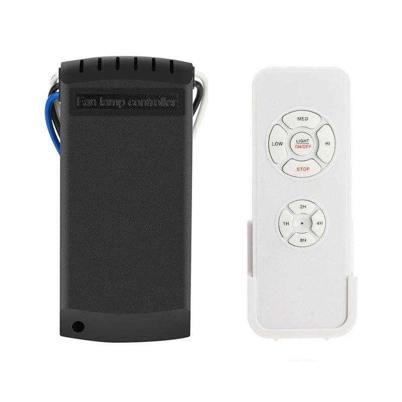 Universal Wireless Smart Ceiling Fan Light Remote & Timer Controller (90-175V)