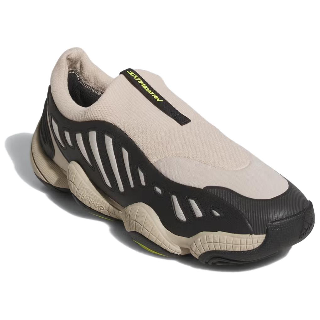 Adidas Intimidation Slip-On Versatile Fashion Durable Low-Top Retro Basketball Shoes Unisex Sneakers Beige JS0824