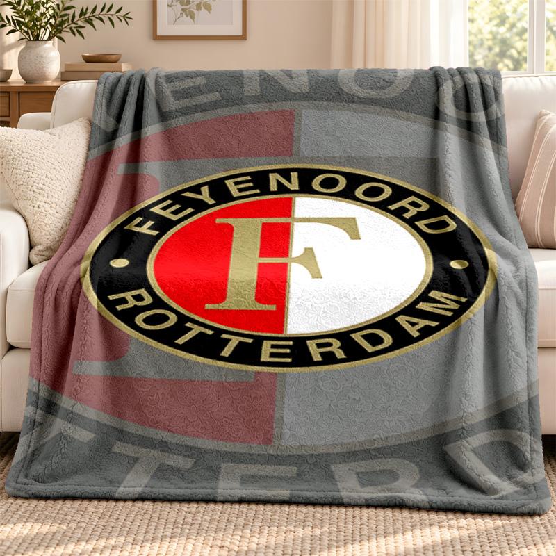 Feyenoord Rotterdam blanket Flannel Blanket Soft Cozy Plush Throw for Sofa Bed Lightweight Home Decoration Outdoor camping