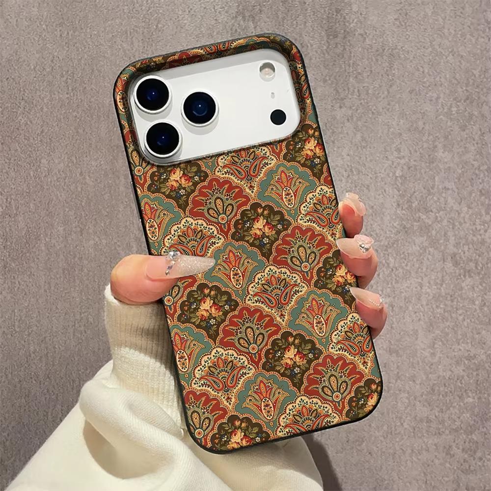 Colorful Mandala Print Silicone Phone Case For iPhone 17 Pro Max 11 12 13 14 15 16 Pro 17 Air 15 14 Plus X XS XR Soft Cover