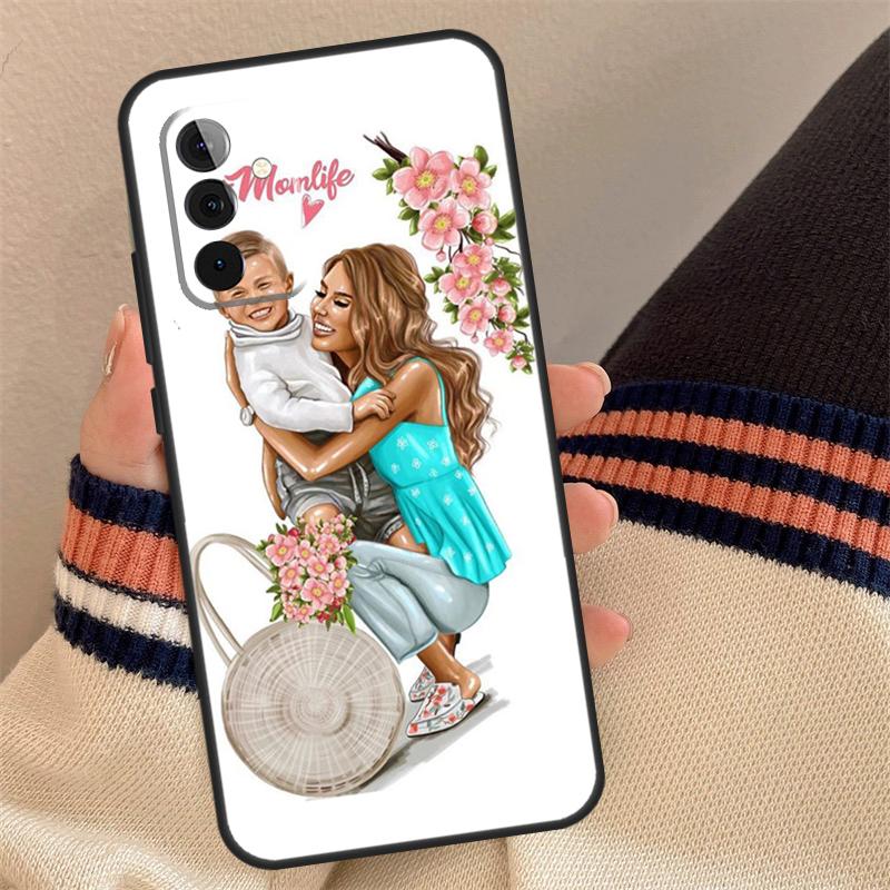 SUPER MOM MUM MOTHER MAMA CUTE BABY Case For Samsung Galaxy A16 A26 A36 A56 A55 A35 A15 A52 A32 A12 A53 A33 A13 A14 A34 A54 A17