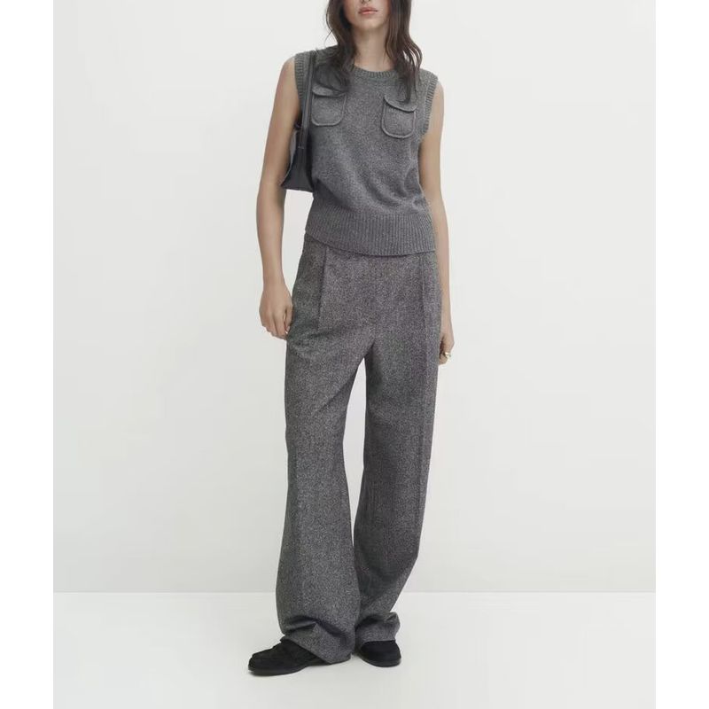 Autumn New French Casual Blended Inner Vest MD