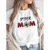 Maglietta da donna 'Spider Mom', Top casual a maniche corte con design grafico accattivante, Ideale per casa, pasti o attività all'aperto