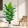 Large Artificial Traveler's Palm and Bird of Paradise Potted Tree for Indoor Decoration