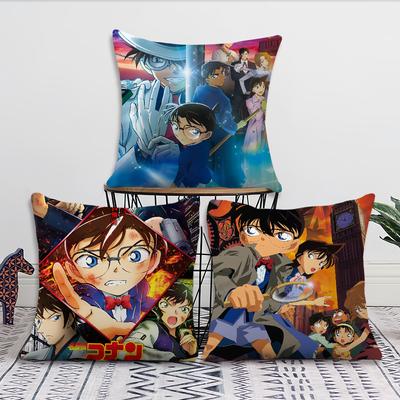 Klasyczna Sofa z Komiksami Salon Sypialnia Zagłówek Oparcie Poduszka Kwadratowa Czas Drzemki Poszewka na Poduszkę D-Detective Conan