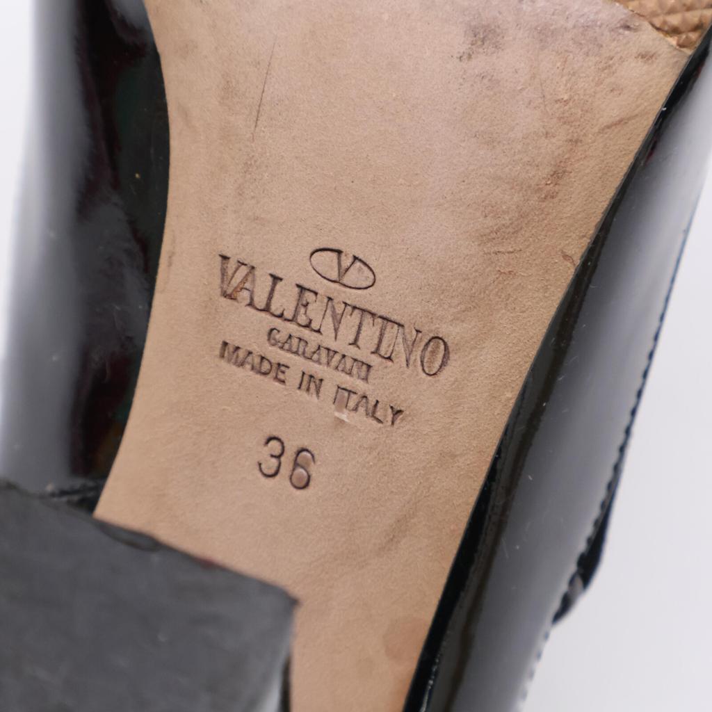 Valentino Garavani Velour Booties shoes 36 blackUsed