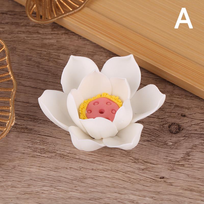 Keramický lotosový kadidelník Domácí dekorace Kadidelník Držák na vonné tyčinky Buddhistická aromaterapie Kadidelnice Použití v kanceláři Čajovna