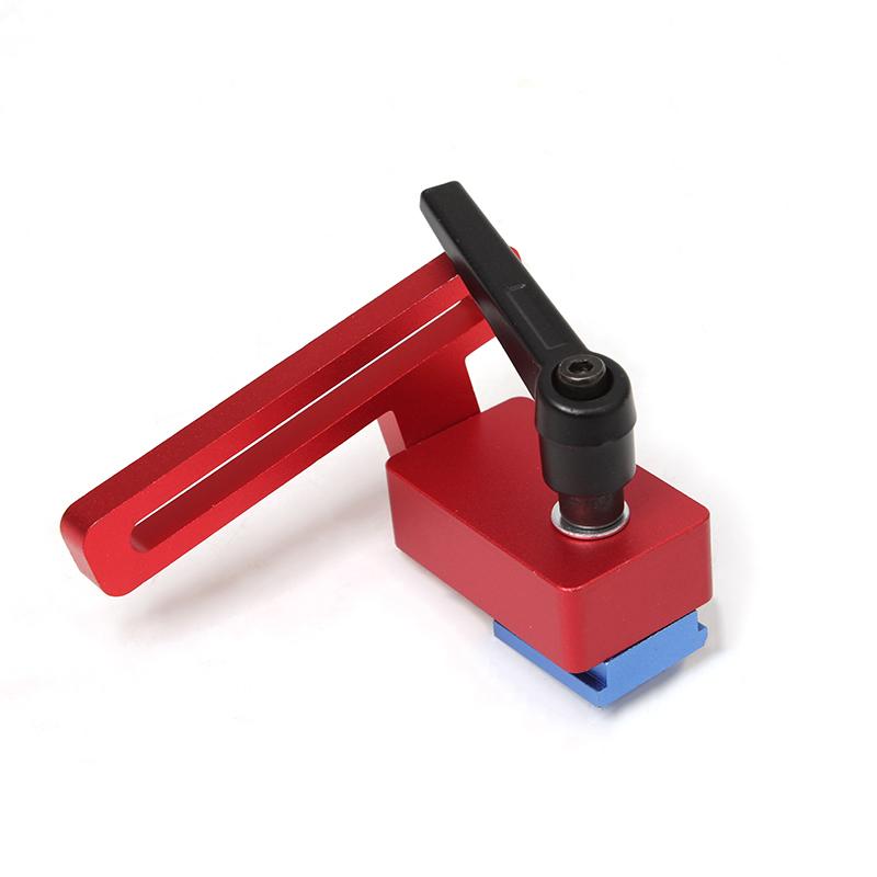 Woodworking T-track Stop T-Slot Limiter Aluminium Miter Track Fence Flip Stop Chute Locator Carpenter DIY Workbench Tools